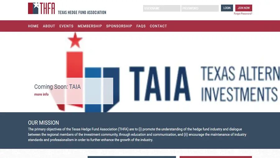 Texas Hedge Fund Association (THFA)